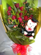 BB498 - Roses & bear BB498 - Roses & bear